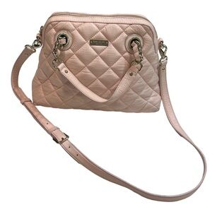 Kate Spade Pink Quilted Leather Bag